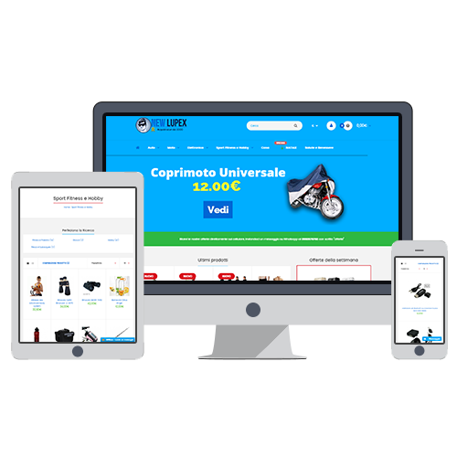 Realizzazione ecommerce New Lupex